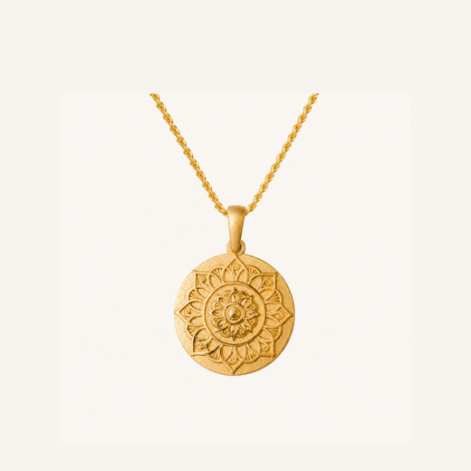 I Am Grateful - Inspirational Mantra® mandala necklace