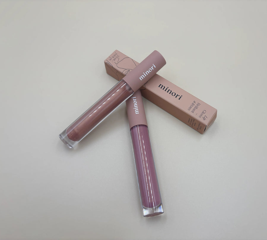Lip gloss tube in nude shade, Simply Elevated gift set