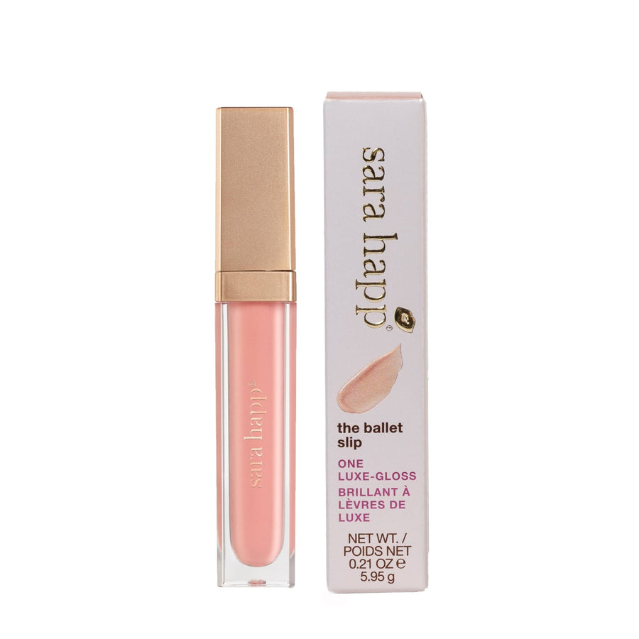 Lip gloss tube in Ballet slip shade, Simply Elevated gift set