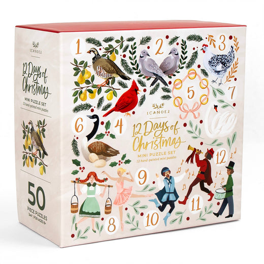 12 Days of Christmas Mini Puzzles, Set of 12
