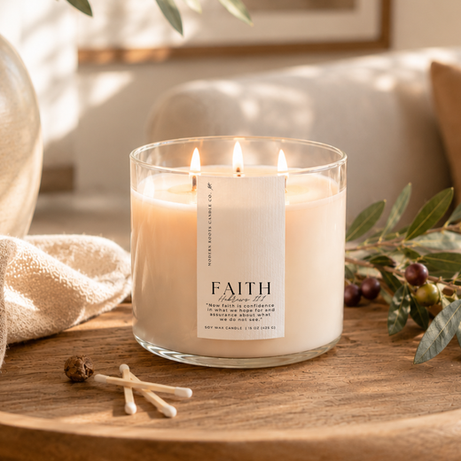 Faith Soy Candle — Lily & Bergamot, 15 oz
